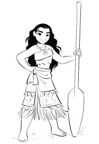 Ausmalbild Prinzessin vaiana  