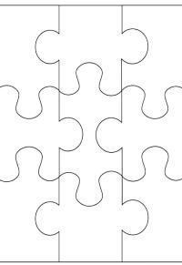 Ausmalbild Puzzle  