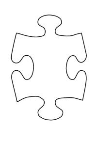 Ausmalbild Puzzleteil  