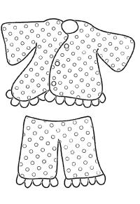 Ausmalbild Pyjama  