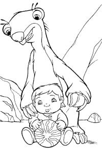Ausmalbild Roshan und Sid  