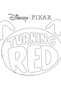 Ausmalbild Rot logo  
