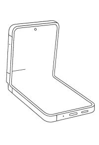 Ausmalbild Samsung Galaxy Z Flip7  