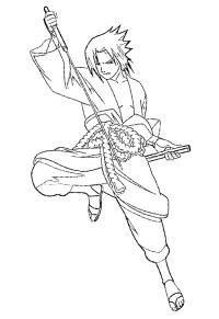 Ausmalbild Sasuke Uchiha  