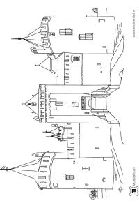 Ausmalbild Schloss Muiderslot  