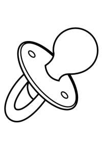 Ausmalbild Schnuller  