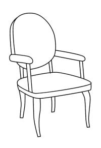 Ausmalbild Schtuhl  