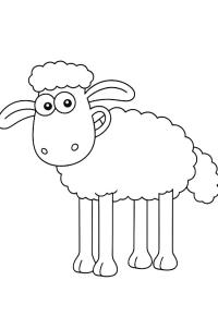 Ausmalbild Shaun  