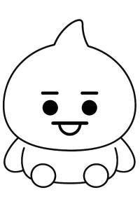 Ausmalbild Shooky Bt21  