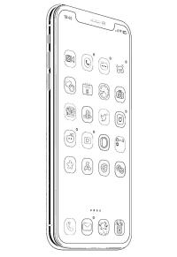 Ausmalbild Smartphone  