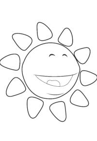 Ausmalbild Sonne  