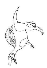 Ausmalbild Spinosaurus  