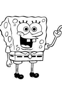 Ausmalbild SpongeBob  