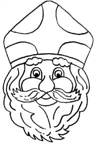 Ausmalbild St. Nikolaus  