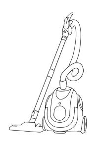 Ausmalbild Staubsauger  