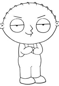 Ausmalbild Stewie Griffin Family Guy  
