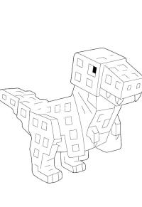 Ausmalbild T-Rex  