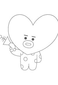 Ausmalbild Tata BT21  