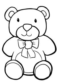 Ausmalbild Teddybär  