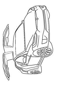Ausmalbild Tesla Model X  