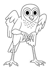 Ausmalbild The Owl  