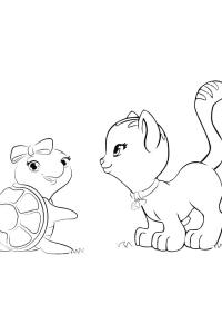 Ausmalbild Tiere Lego Friends  
