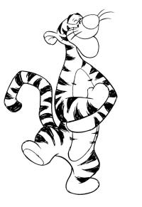 Ausmalbild Tigger  