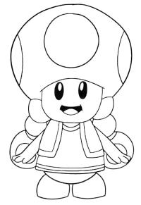 Ausmalbild Toadette  