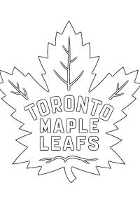 Ausmalbild Toronto Maple Leafs  