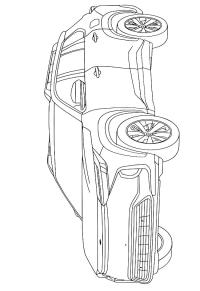 Ausmalbild Toyota bZ Woodland  