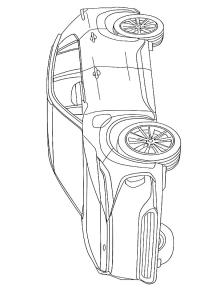 Ausmalbild Toyota bZ4X  