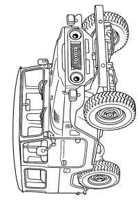 Ausmalbild Toyota Land Cruiser FJ40  