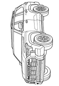 Ausmalbild Toyota Sequoia  
