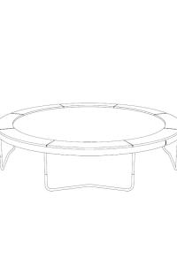 Ausmalbild Trampolin  