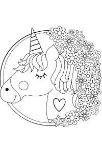 Ausmalbild Unicorn  