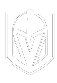 Ausmalbild Vegas Golden Knights  