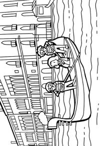 Ausmalbild Venedig  
