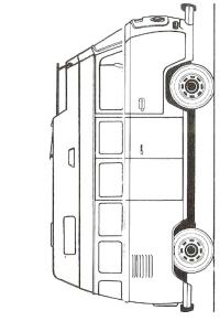 Ausmalbild VW T2 wohnmobil  