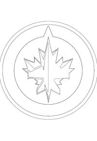 Ausmalbild Winnipeg Jets  