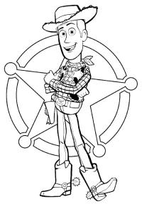 Ausmalbild Woody  