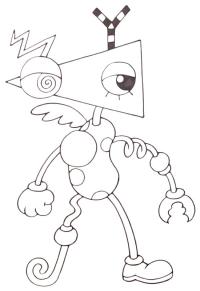 Ausmalbild Zooble Der Unglaubliche Digitale Zirkus  